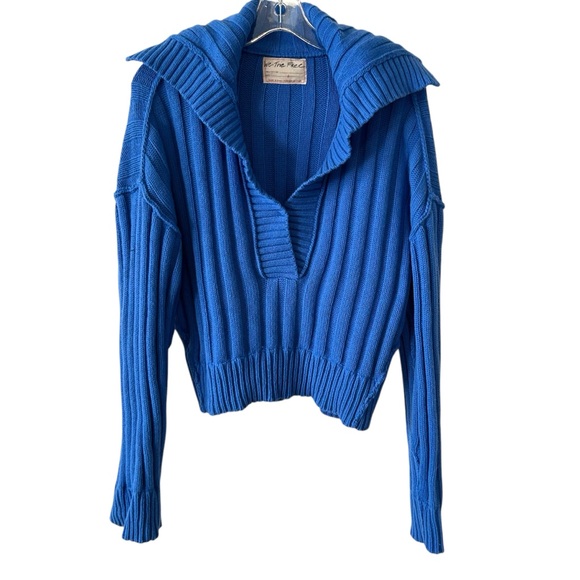 We the Free Women's Blue Rudi Funnel‎ Neck Sweater in Size S - Picture 1 of 12